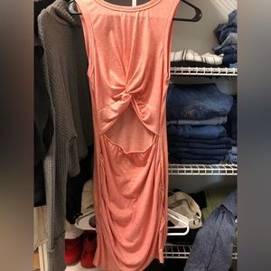 Acelitt Womens Cut Out Twist Dress